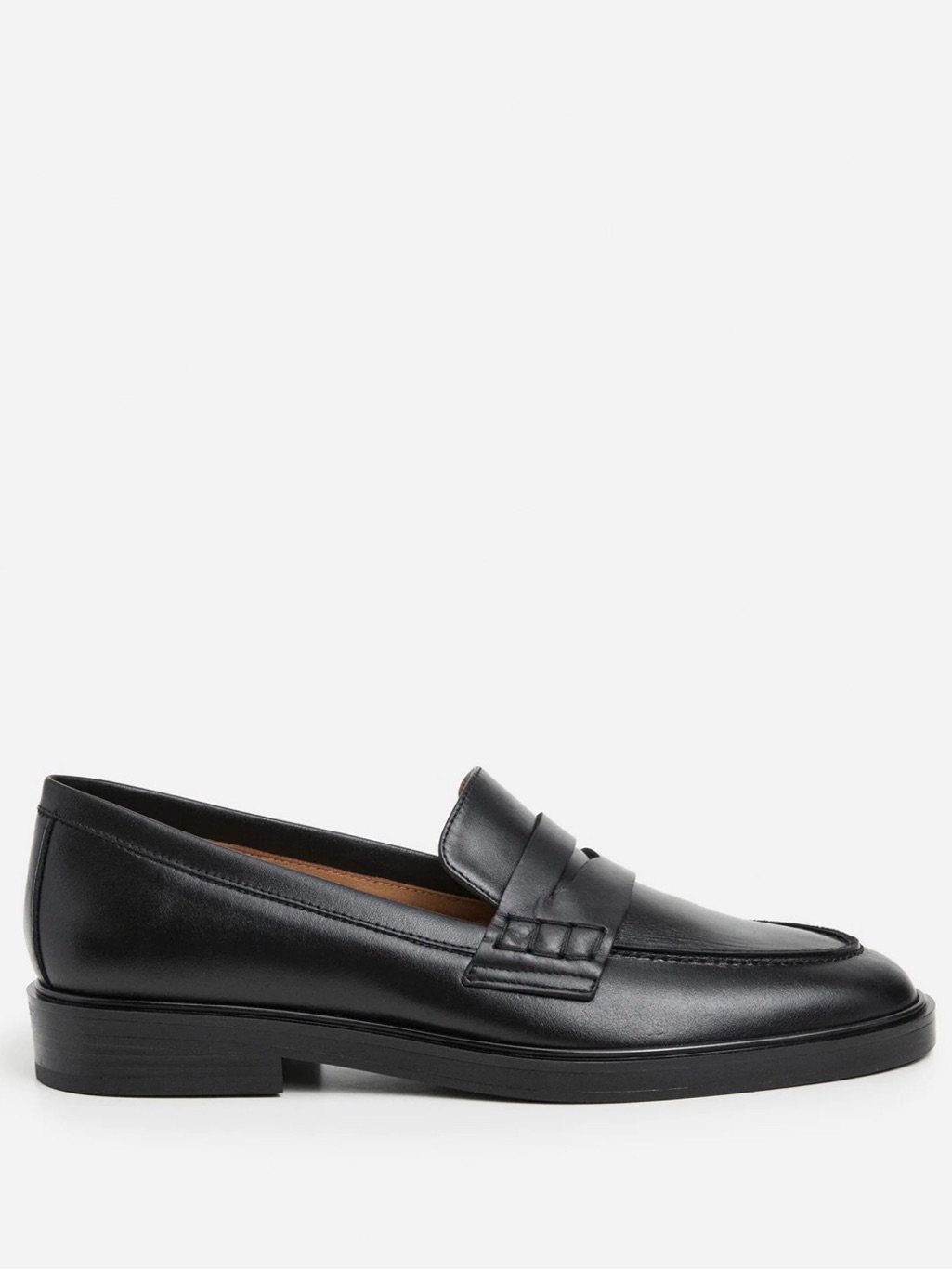 Flattered Sara Leather Black Loafers